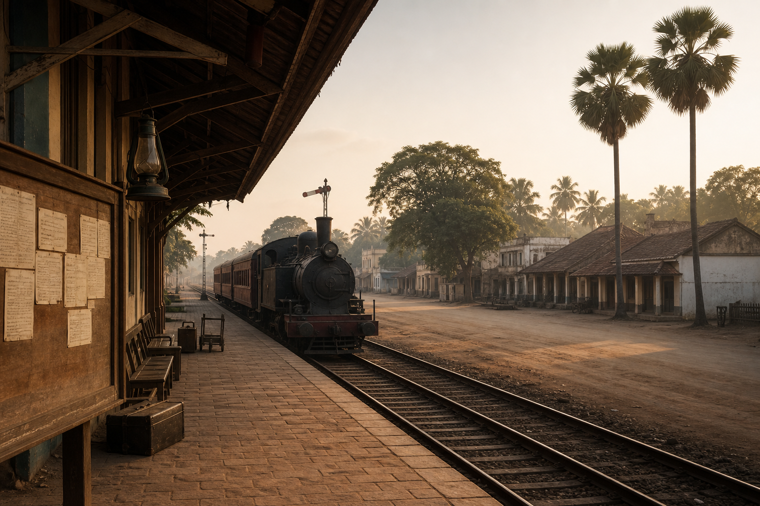 An impression of Tenali in 1942.